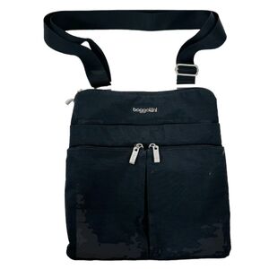 Baggallini Black Messenger Bag 9x9in
